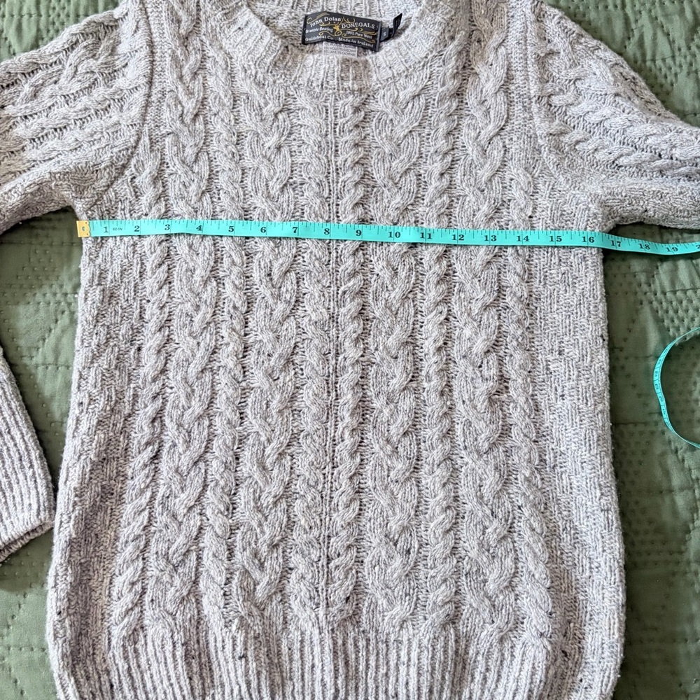 NWOT John Dolan Donegals Guideboat Co. Irish Wool Cashmere Sweater S - Picture 5 of 6